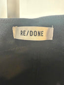 NWT RE/DONE Originals Double Needle Crop Jeans Black Womens Size 25 $240