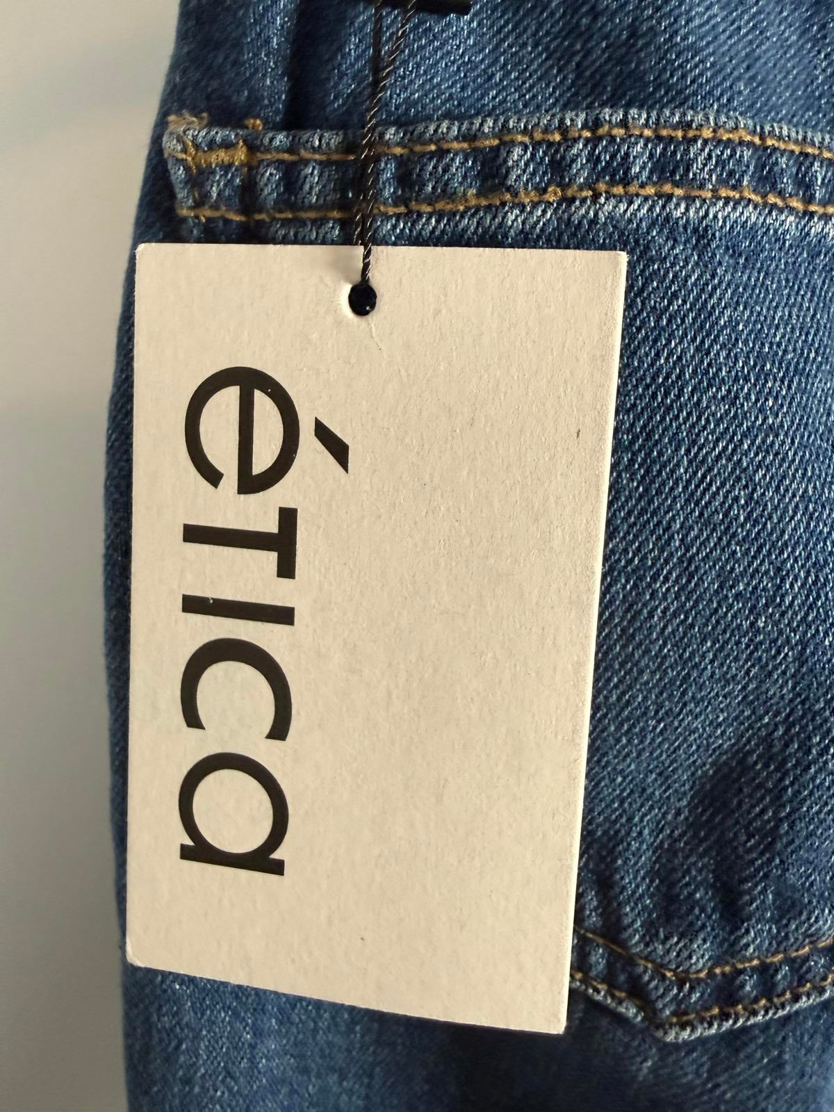 ÉTICA Ethically Made Cropped Raw Hem Jeans Size 1 Women's 24” Inseam NWT