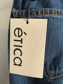 ÉTICA Ethically Made Cropped Raw Hem Jeans Size 1 Women's 24” Inseam NWT
