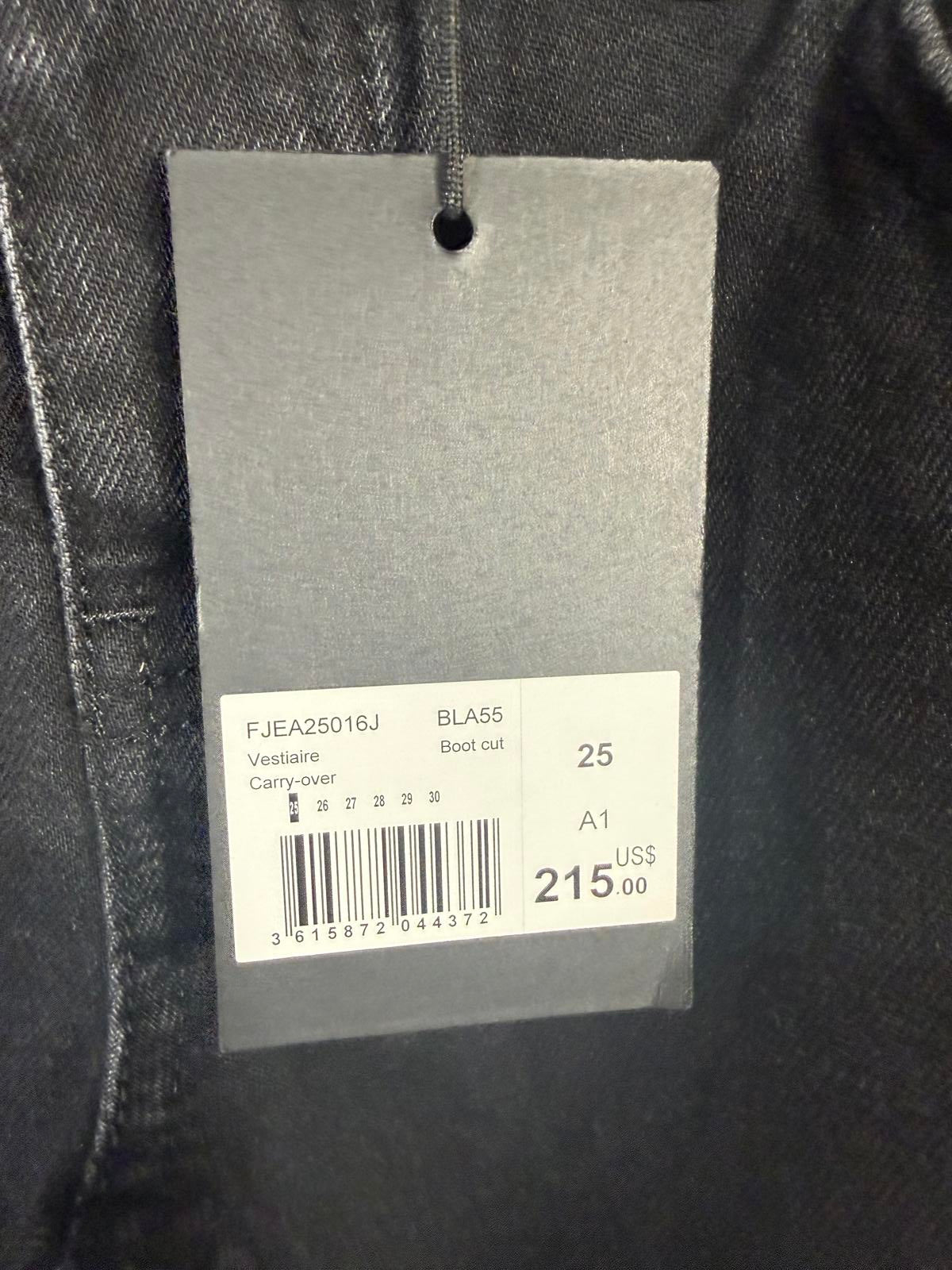 NWT The Kooples Black Bootcut Jeans Womens Size 25 30” Inseam Stretch Denim $215