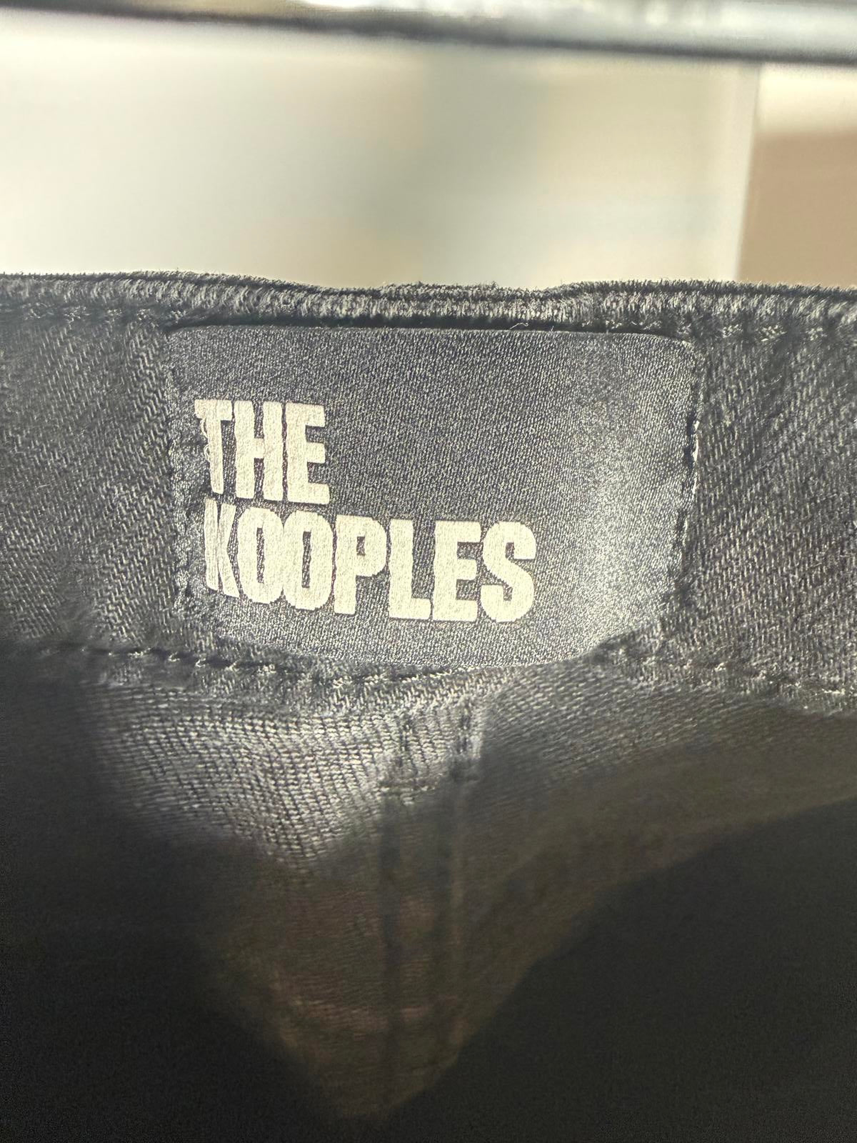 NWT The Kooples Black Bootcut Jeans Womens Size 25 30” Inseam Stretch Denim $215