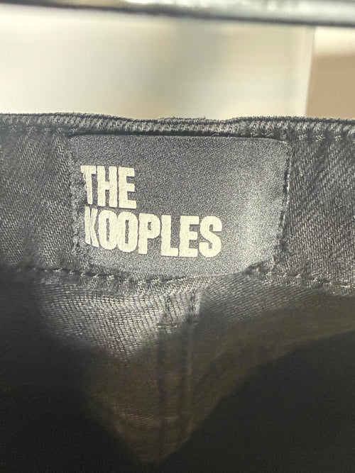 NWT The Kooples Black Bootcut Jeans Womens Size 25 30” Inseam Stretch Denim $215