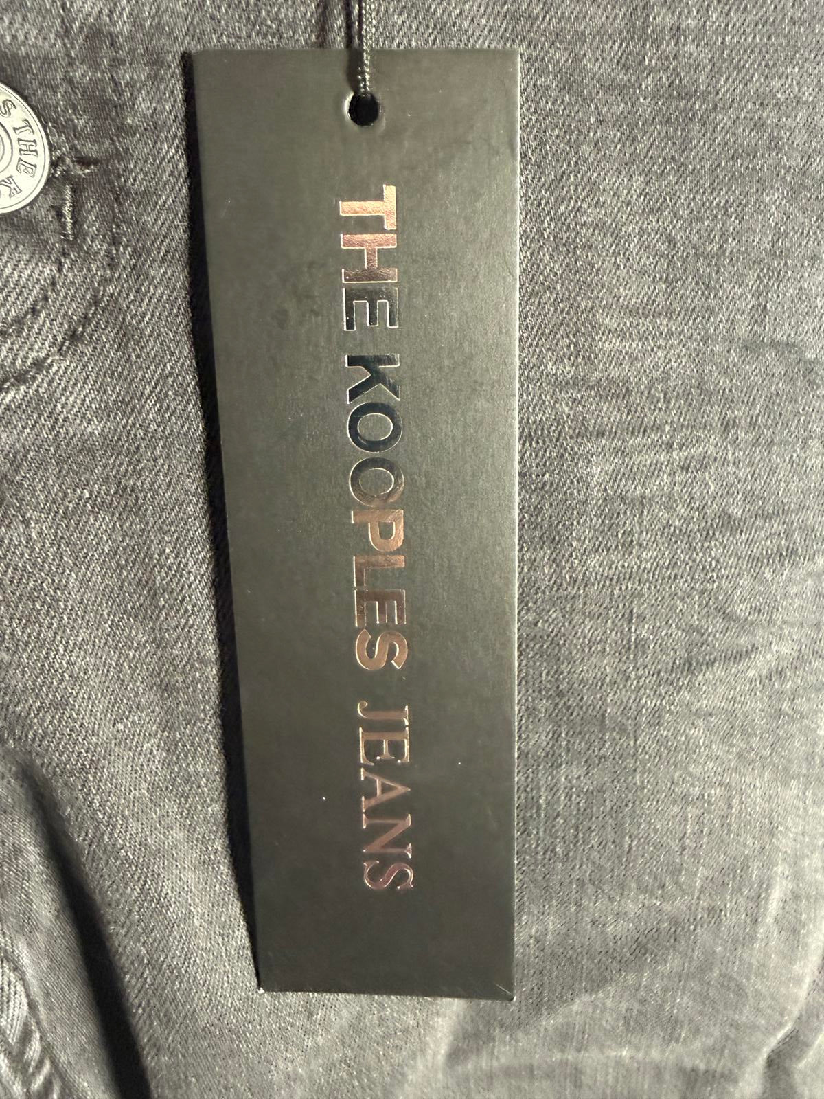 NWT The Kooples Black Denim High Waist Jeans 26” Inseam Women’s Size 28 $238