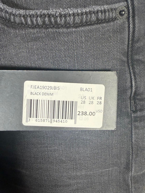 NWT The Kooples Black Denim High Waist Jeans 26” Inseam Women’s Size 28 $238