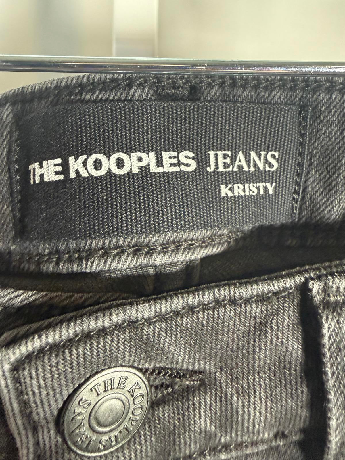NWT The Kooples Black Denim High Waist Jeans 26” Inseam Women’s Size 28 $238