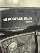 NWT The Kooples Black Denim High Waist Jeans 26” Inseam Women’s Size 28 $238