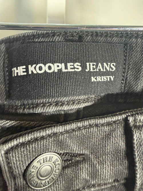 NWT The Kooples Black Denim High Waist Jeans 26” Inseam Women’s Size 28 $238