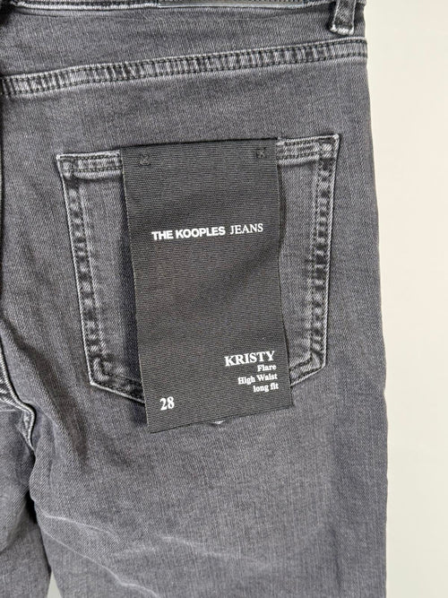 NWT The Kooples Black Denim High Waist Jeans 26” Inseam Women’s Size 28 $238
