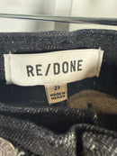 NWT RE/DONE Black High Rise Straight Leg Jeans Women’s Size 27 - 26” Inseam $298