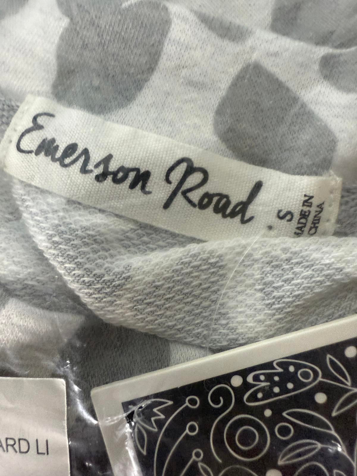 NWT Emerson Road Heather Gray Crewneck Sweatshirt Bermuda Short Set Small