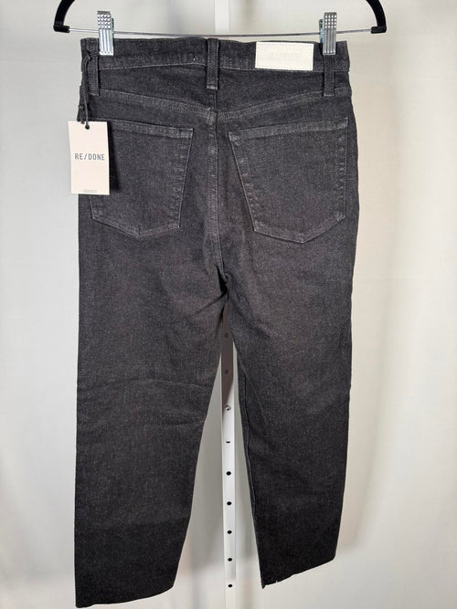NWT RE/DONE Black High Rise Straight Leg Jeans Women’s Size 27 - 26” Inseam $298