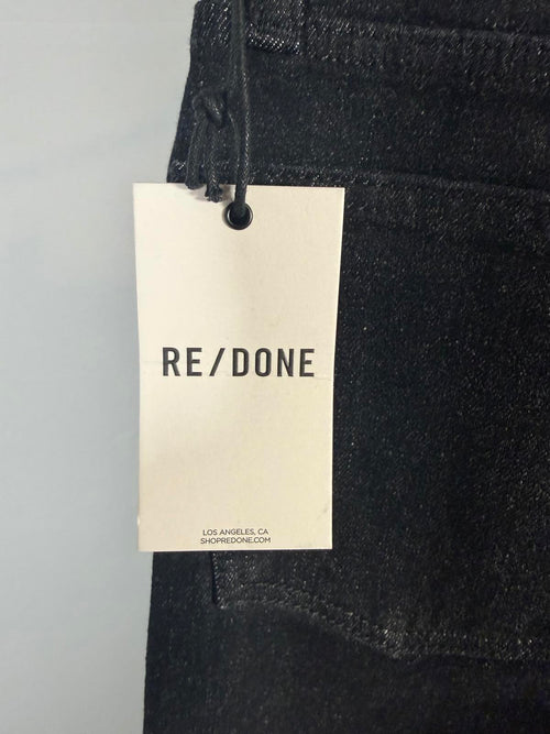 NWT RE/DONE Black High Rise Straight Leg Jeans Women’s Size 27 - 26” Inseam $298