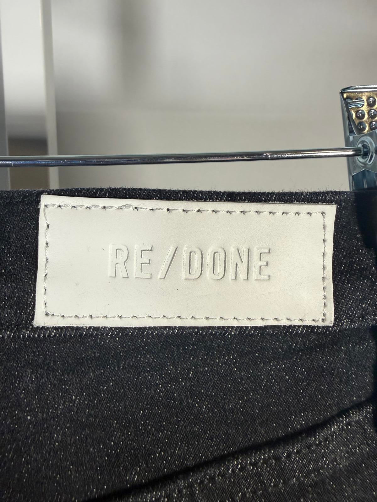 NWT RE/DONE Black High Rise Straight Leg Jeans Women’s Size 27 - 26” Inseam $298