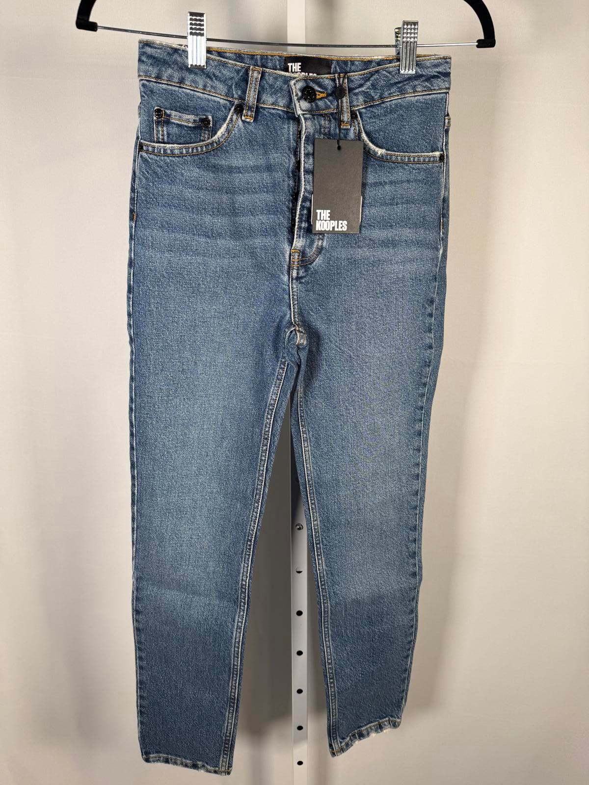 NWT The Kooples Blue Denim Slim Fit Jeans Women’s Size 26 Waist 26” Inseam $215