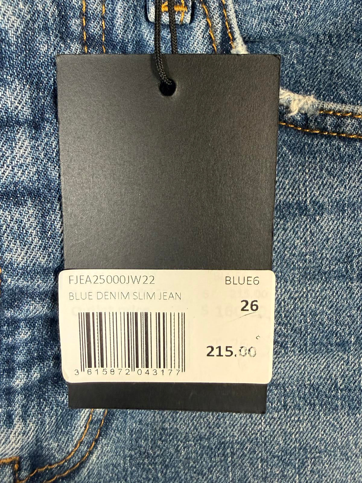 NWT The Kooples Blue Denim Slim Fit Jeans Women’s Size 26 Waist 26” Inseam $215