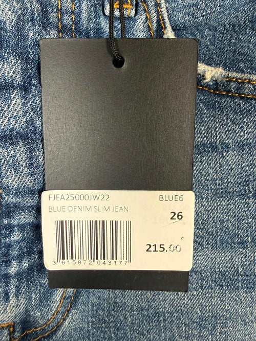NWT The Kooples Blue Denim Slim Fit Jeans Women’s Size 26 Waist 26” Inseam $215