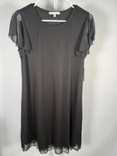 NWT TASH + SOPHIE Women's Sophie Flutter Sleeve Shift Dress Size Small