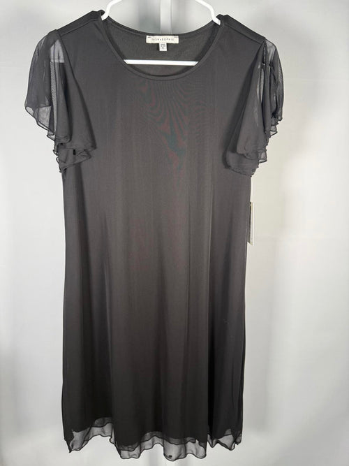 NWT TASH + SOPHIE Women's Sophie Flutter Sleeve Shift Dress Size Small