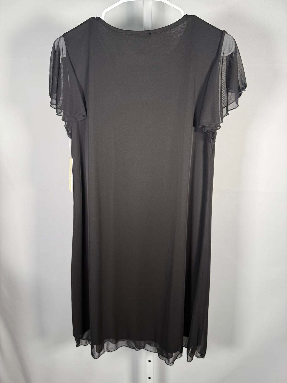 NWT TASH + SOPHIE Women's Sophie Flutter Sleeve Shift Dress Size Small