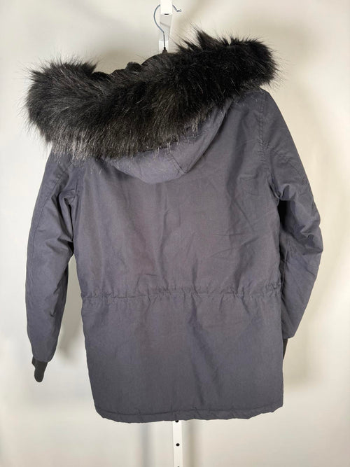 The Kooples Faux Fur Hood Parka Black Women’s XXS NWT MSRP $825