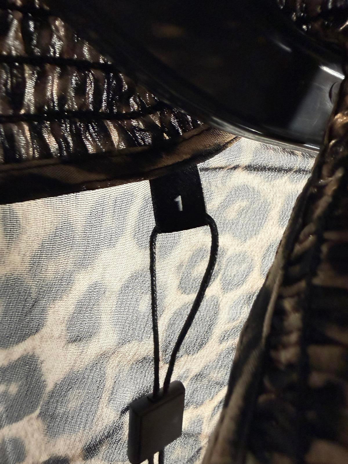 The Kooples Leopard Print Peasant Blouse 100% Viscose Size 1 US Small $215 NWT