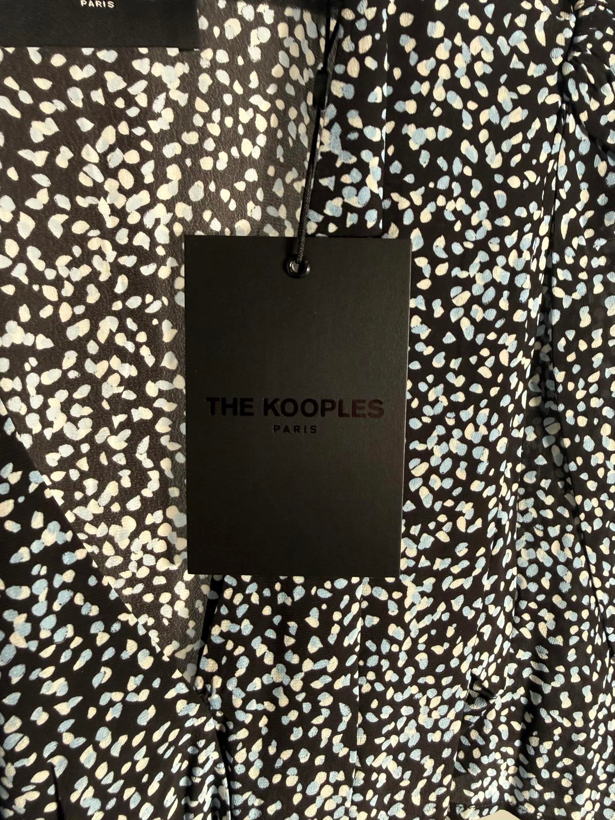 The Kooples Summer Dot Wrap Mini Dress 100% Viscose US Medium FR 2 NWT $315