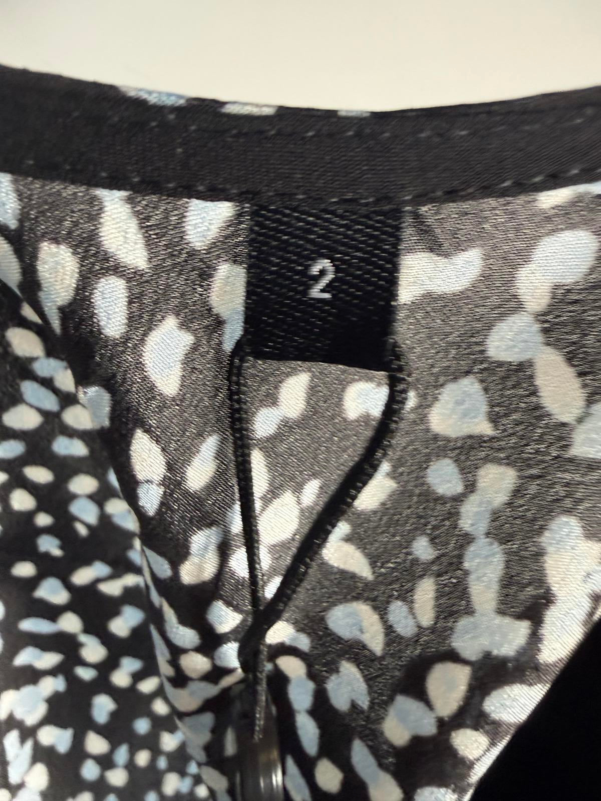 The Kooples Summer Dot Wrap Mini Dress 100% Viscose US Medium FR 2 NWT $315
