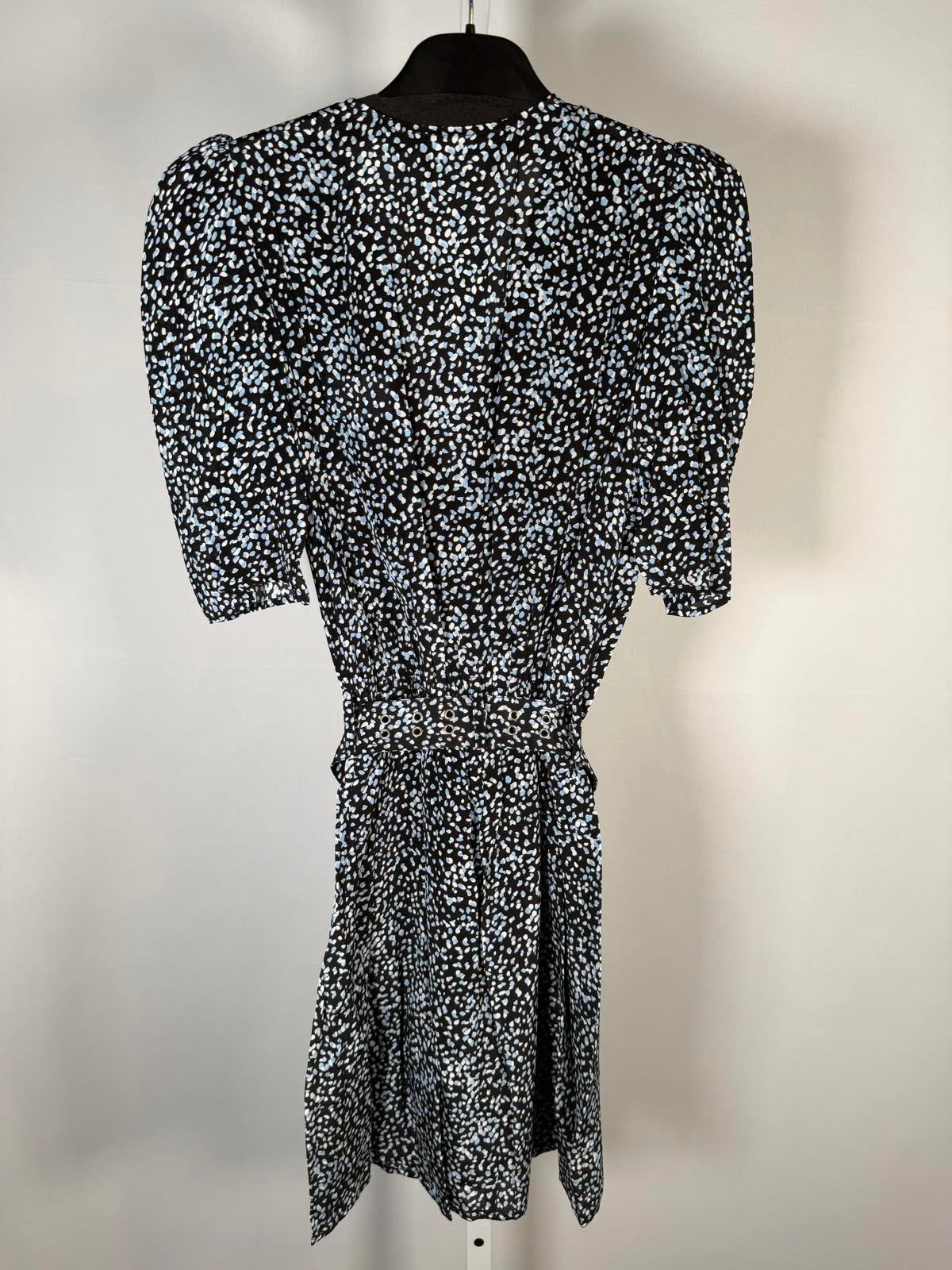 The Kooples Summer Dot Wrap Mini Dress 100% Viscose US Medium FR 2 NWT $315