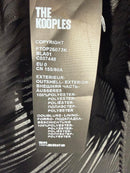 The Kooples Pleated Sheer Ruffle Blouse Black US XS FR 0 NWT $215