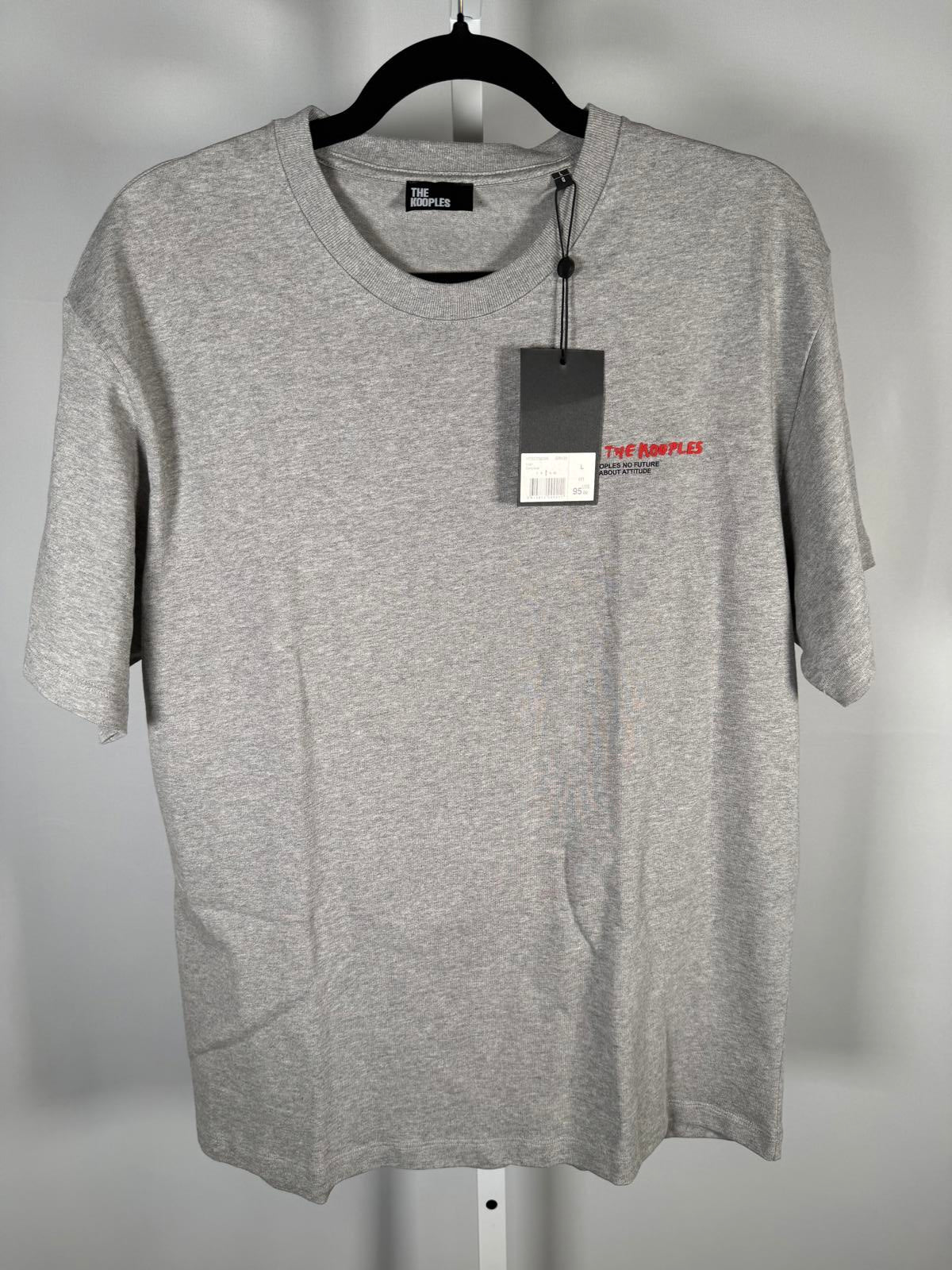 The Kooples “I Love The Kooples” Logo Graphic T-Shirt Gray Size Large NWT $95