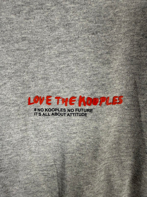 The Kooples “I Love The Kooples” Logo Graphic T-Shirt Gray Size Large NWT $95