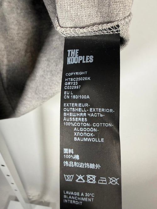 The Kooples “I Love The Kooples” Logo Graphic T-Shirt Gray Size Large NWT $95
