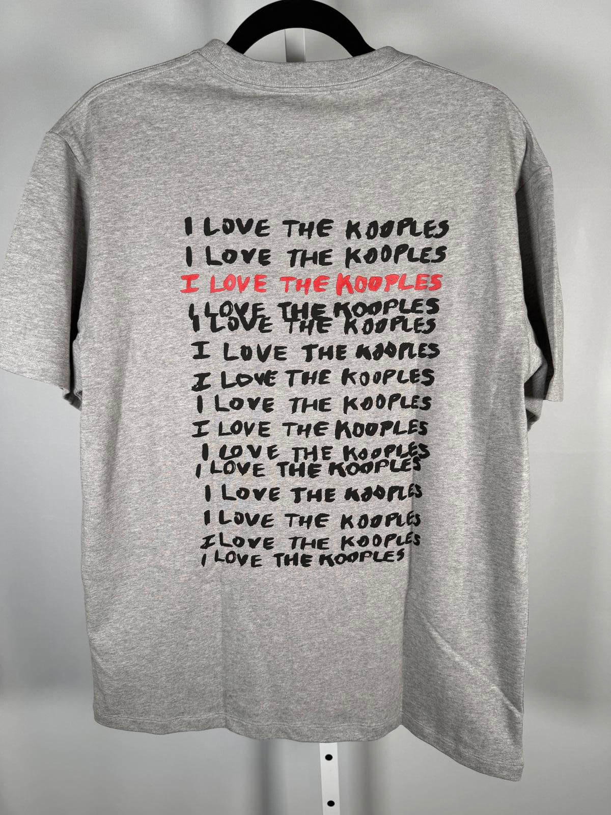 The Kooples “I Love The Kooples” Logo Graphic T-Shirt Gray Size Large NWT $95