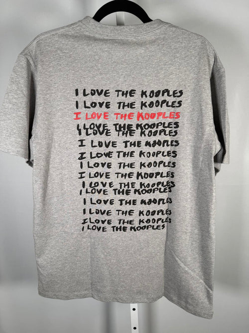 The Kooples “I Love The Kooples” Logo Graphic T-Shirt Gray Size Large NWT $95