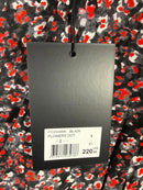 The Kooples Flowers Dot Wrap Peplum Blouse 100% Viscose US Small FR 1 NWT $220