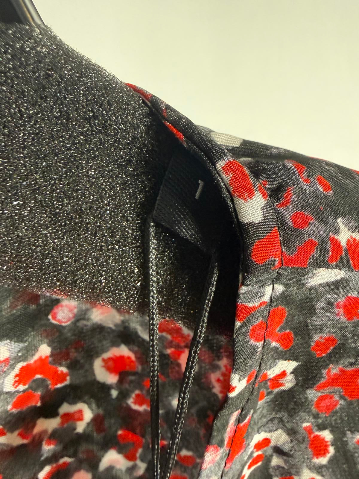 The Kooples Flowers Dot Wrap Peplum Blouse 100% Viscose US Small FR 1 NWT $220