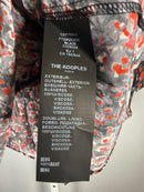 The Kooples Flowers Dot Wrap Peplum Blouse 100% Viscose US Small FR 1 NWT $220