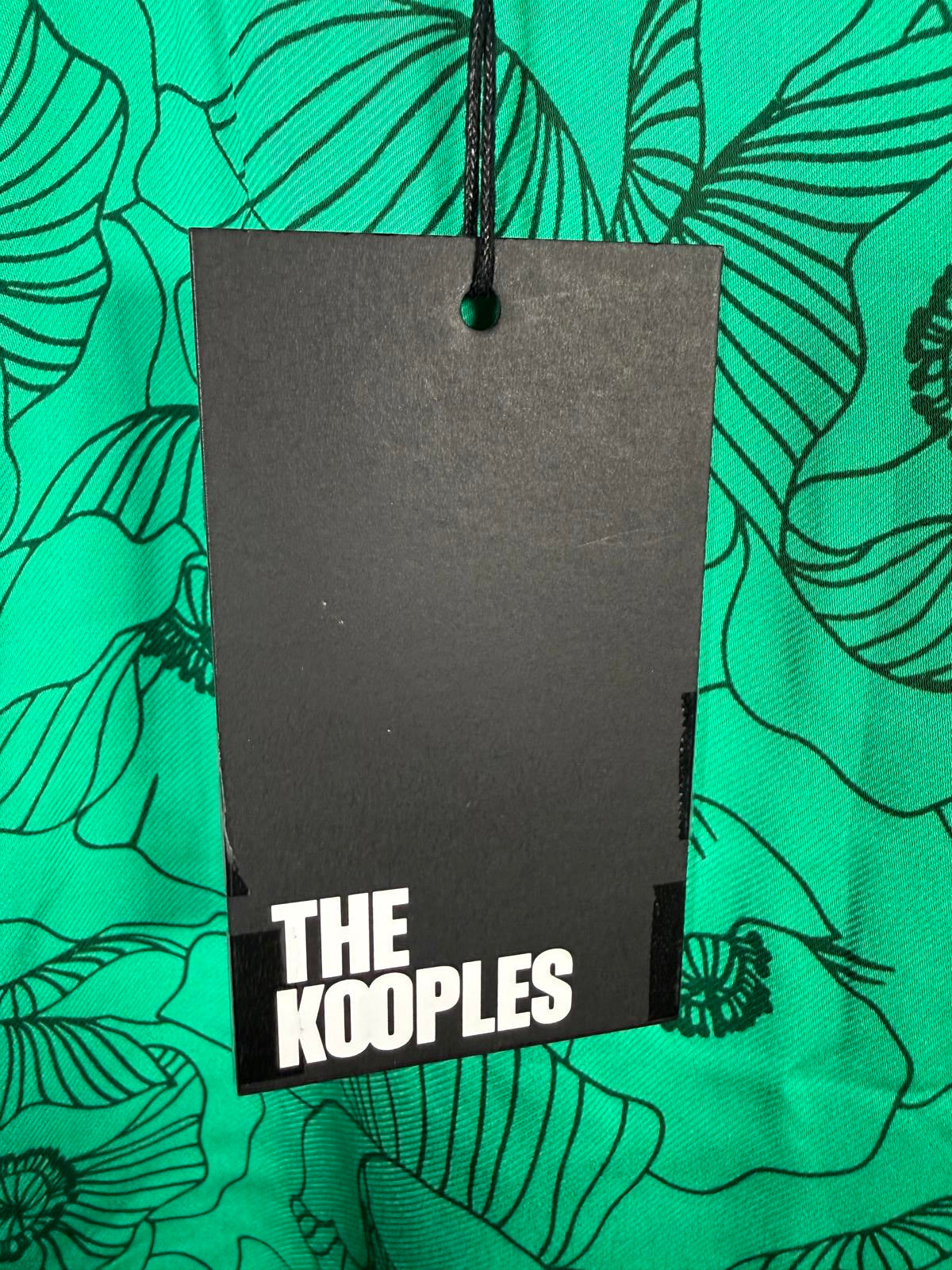 The Kooples Printed Top With Lace Details 100% Viscose US XS / FR 0 NWT $185