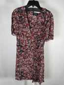 The Kooples Flowers Dot Wrap Dress 100% Viscose US Size Small / FR 1 NWT $295