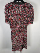 The Kooples Flowers Dot Wrap Dress 100% Viscose US Size Small / FR 1 NWT $295