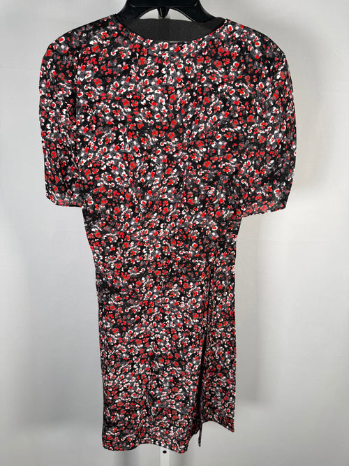 The Kooples Flowers Dot Wrap Dress 100% Viscose US Size Small / FR 1 NWT $295