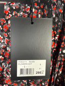 The Kooples Flowers Dot Wrap Dress 100% Viscose US Size Small / FR 1 NWT $295