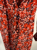 The Kooples Burning Flowers Mini Dress 100% Viscose US XS / FR 0 NWT $385
