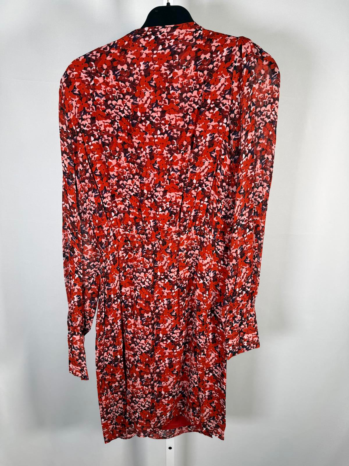 The Kooples Burning Flowers Mini Dress 100% Viscose US XS / FR 0 NWT $385