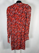 The Kooples Burning Flowers Mini Dress 100% Viscose US XS / FR 0 NWT $385