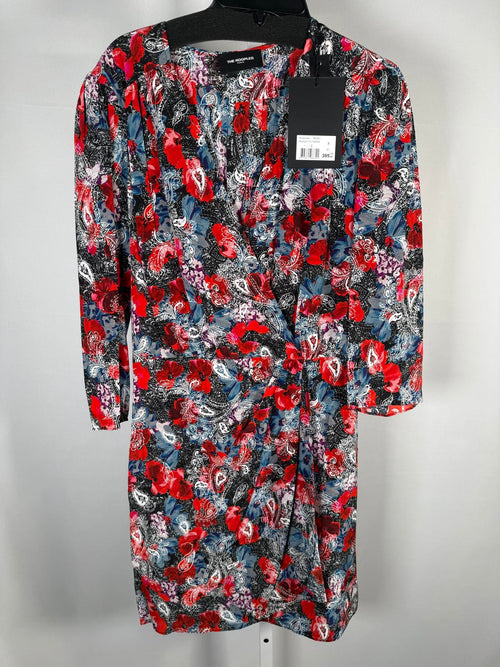 The Kooples Paisley Flowers Mini Wrap Dress 100% Viscose US Large /FR 3 NWT $395
