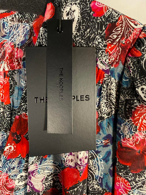 The Kooples Paisley Flowers Mini Wrap Dress 100% Viscose US Large /FR 3 NWT $395