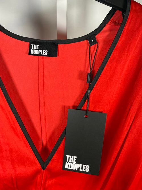The Kooples Short Sleeveless Red Dress 100% Viscose US Small / FR 1 NWT $200