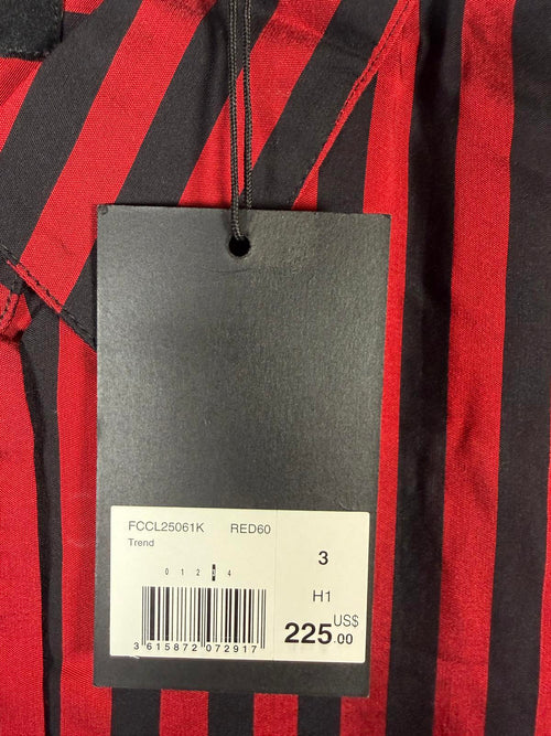 The Kooples Red Black Striped Button Shirt US Size Large / FR 3 NWT $225