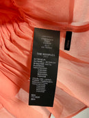 The Kooples Pink Ruffle Peplum Blouse 100% Viscose US Medium / FR 2 NWT $210
